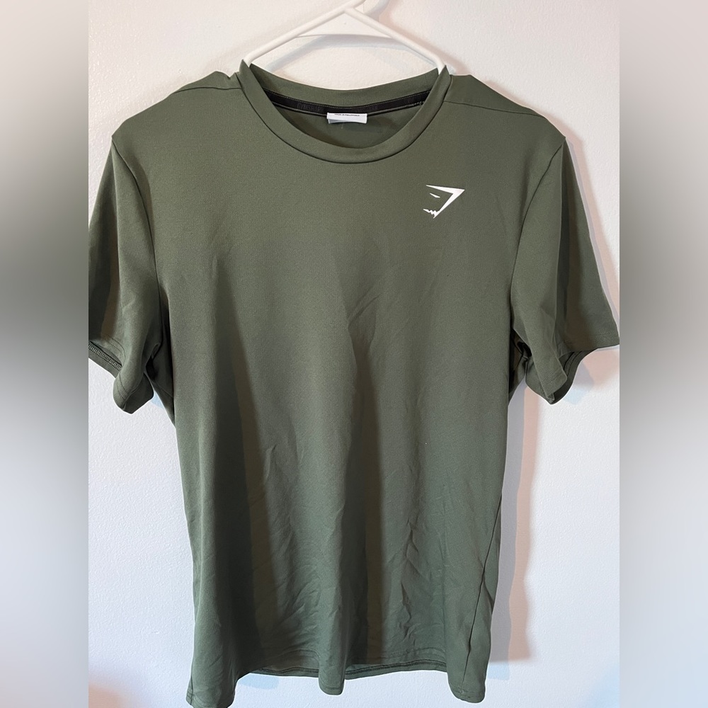 Gymshark Olive Green Short Sleeve Tee